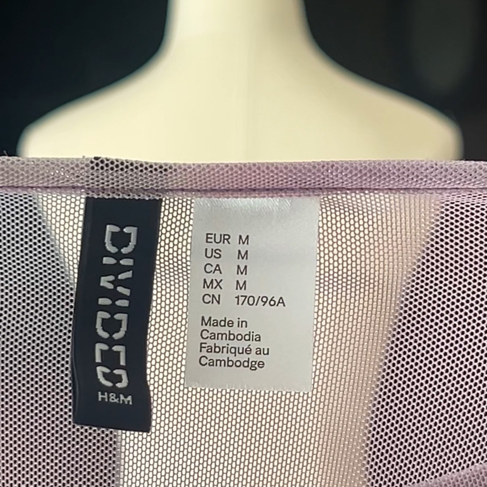 H&M Sheer Pink/Lavender Wrap Top and Dress - Picture 6 of 6